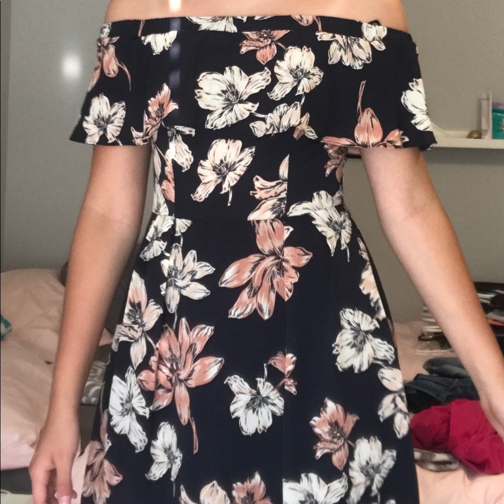 Off The Shoulder Floral Dress